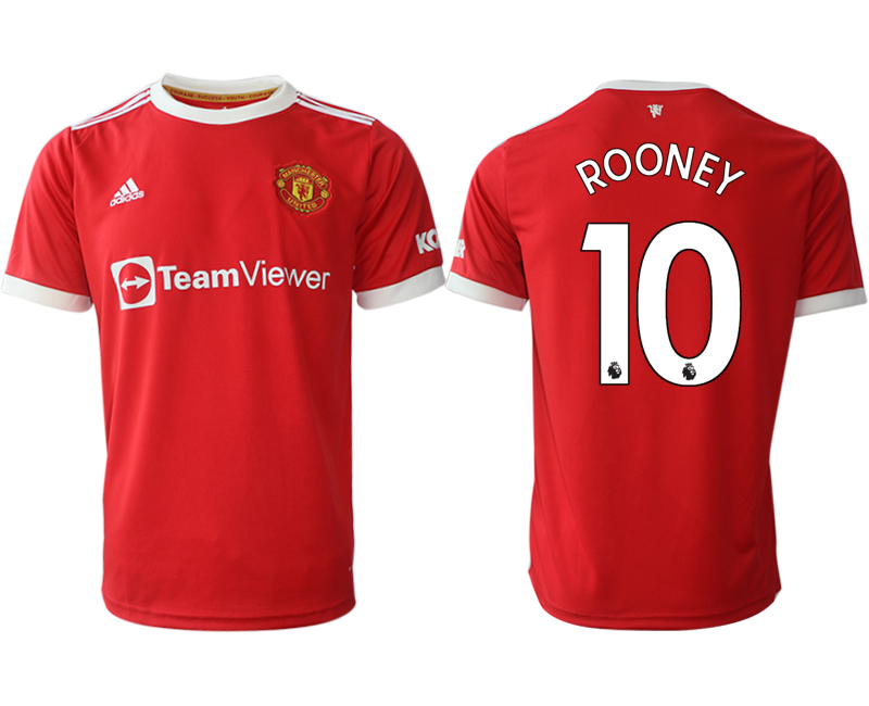 Men 2021-2022 Club Manchester United home red aaa version #10 Adidas Soccer Jersey->manchester united jersey->Soccer Club Jersey
